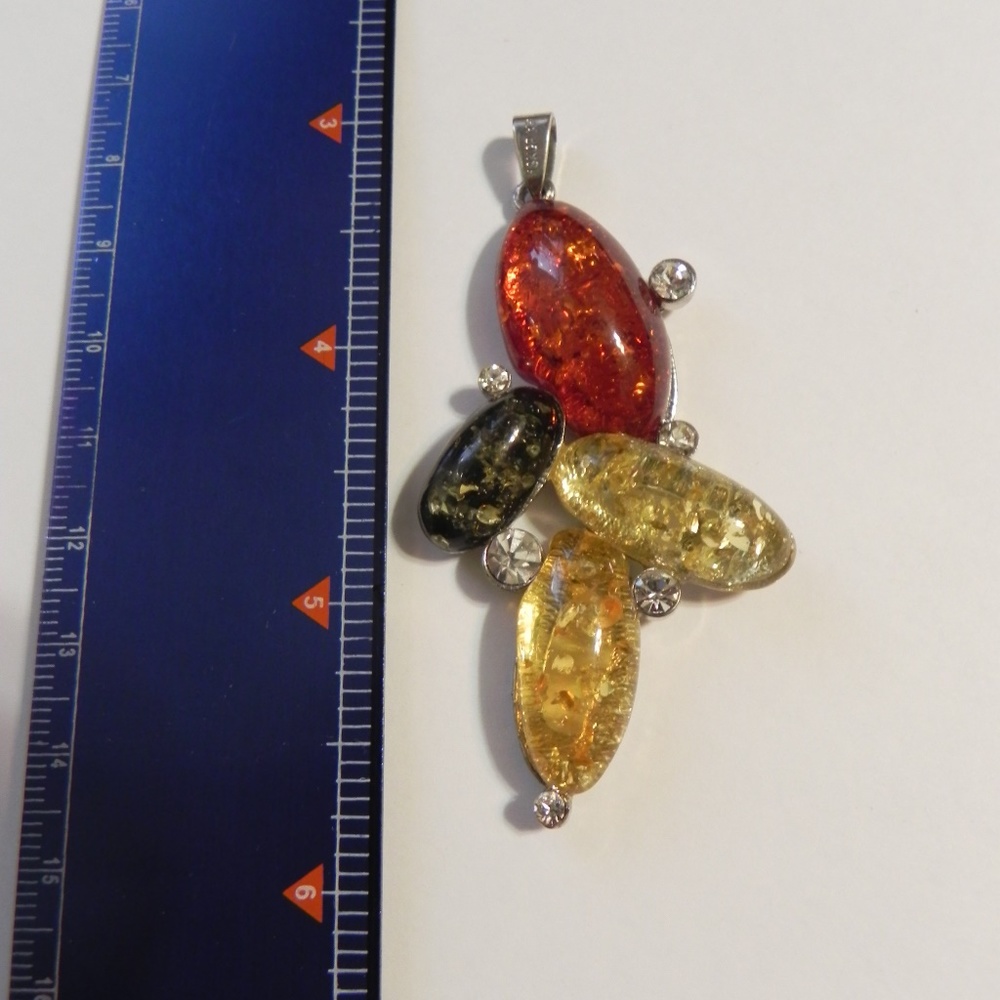 Four color amber stones